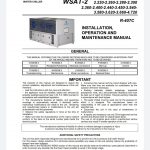 Clivet WSAT.2 Series Chiller Datasheet